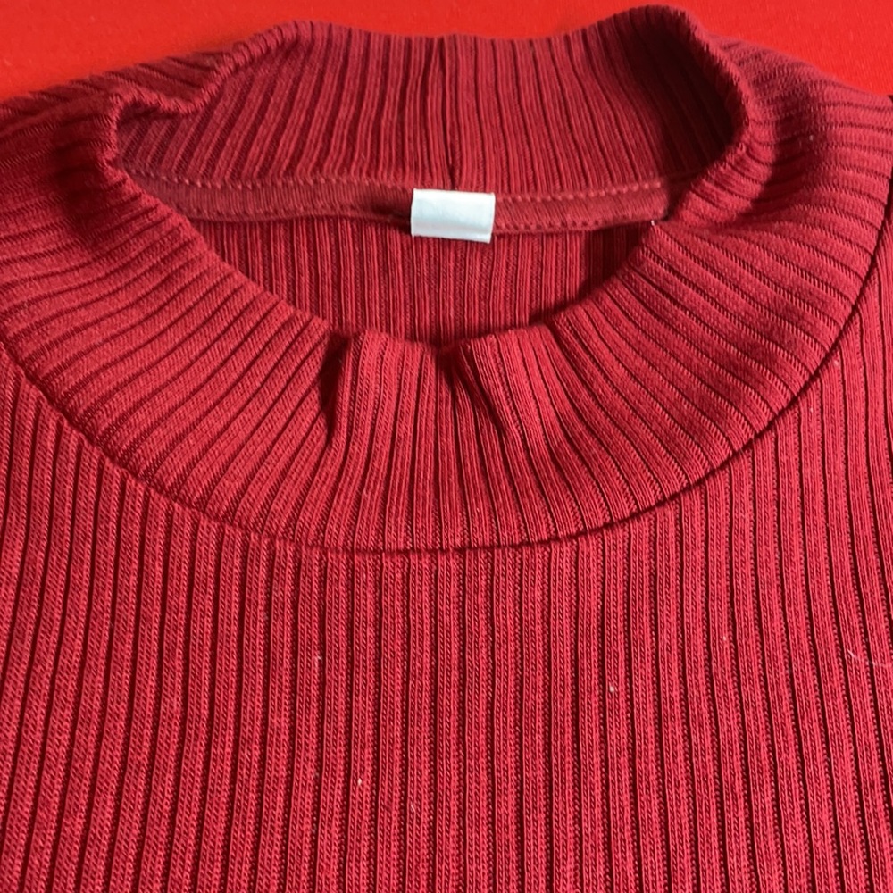 🟡 UNIQLO RIBBED MOCK TURTLENECK (XL) - Picture 2 of 5
